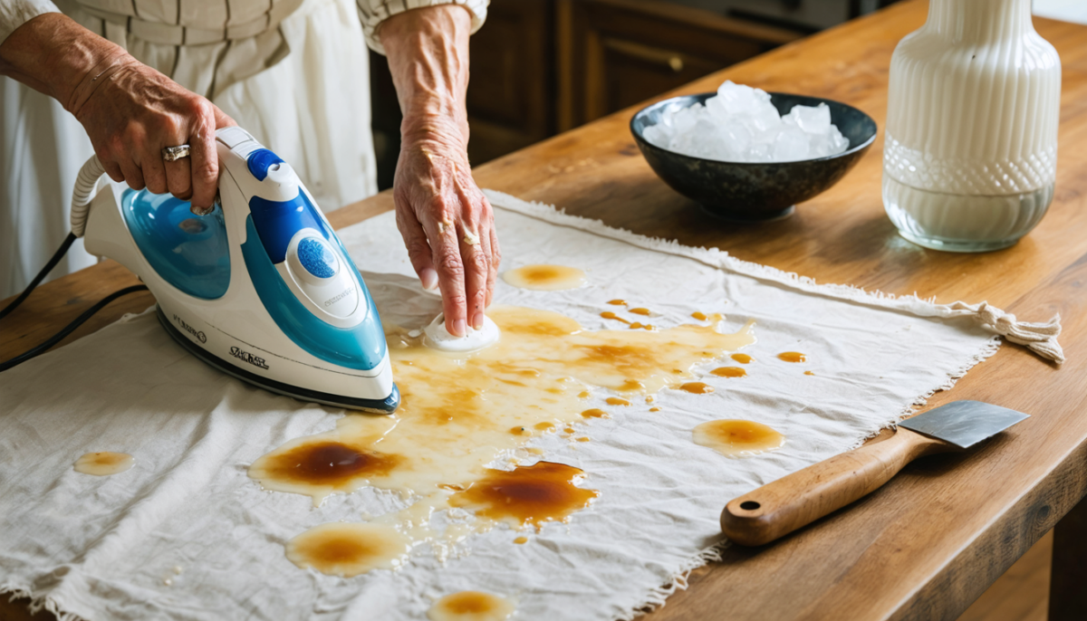 découvrez nos conseils de grand-mère efficaces pour enlever la cire sur tissu, nappe, sol, bois, verre et bien plus, sans abîmer vos surfaces.